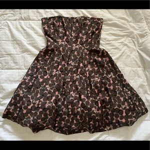 SOLD OUT! PLENTY FROCK! By TRACY REESE Jenny Dress Strapless Pink Brown NWT $270